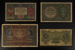 BANKNOTES 1916-1941 Small Hoard, Includes 1916 100m, 1919-1922 50mm, 1000m, 5000m & 10000m Issues With Some Duplication, - Andere & Zonder Classificatie