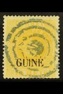 PORTUGUESE GUINEA 1881-84 10r Yellow, Type II Opt, Perf 13½, SG 20, Good Used, Complete With ISPP Photo Certificate For  - Autres & Non Classés