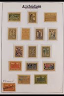 CAUCASIAN REPUBLICS 1918-1923 All Different Mostly Mint Collection In Hingeless Mounts On Leaves, Includes Azerbaijan In - Other & Unclassified