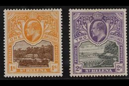 1903 1s Black And Brown-orange And 2s Black And Violet, SG 59/60, Very Fine Mint. (2 Stamps) For More Images, Please Vis - Isla Sta Helena