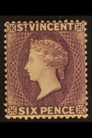1885-93 6d Violet, CA Wmk, SG 52, Very Fine Mint For More Images, Please Visit Http://www.sandafayre.com/itemdetails.asp - St.Vincent (...-1979)
