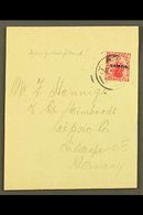 1921 Plain WRAPPER To Germany, Sent At 1d Rate, Apia 07.01.21 Postmark, Scarce Item. For More Images, Please Visit Http: - Samoa