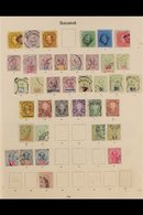 1871-1929 OLD TIME USED COLLECTION. A Chiefly ALL DIFFERENT Used Collection Presented On A Pair Of Printed "Imperial" Al - Sarawak (...-1963)