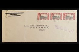 1941 (March) Envelope To England, Bearing 1d X3 Tied Freetown Cds's, Violet Boxed "PASSED BY CENSOR. 3.", Censor Re-seal - Sierra Leona (...-1960)