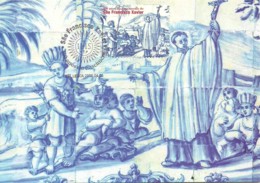 Carte Maximum - Portugal - São Francisco Xavier - Azulejo Da Igreja Do Antigo Hospital Arroios Lisboa - Cartes-maximum (CM)