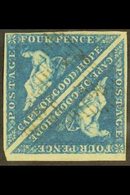 CAPE 1855-63 4d Blue, On White Paper, PAIR, SG 6a, Very Fine Used, Full Margins. For More Images, Please Visit Http://ww - Sin Clasificación