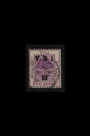 ORANGE FREE STATE 1900 1d On 1d Purple, Raised Stops, Variety "Short Figure I", SG 113J, Very Fine Used. For More Images - Ohne Zuordnung