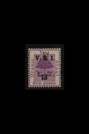 ORANGE FREE STATE 1900 1d On 1d Purple, Raised Stops, SG 113, Variety "surcharge Double, One Inverted And Reversed", Ver - Ohne Zuordnung