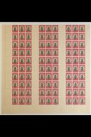 1940-1 HALF SHEET Of 1d Value, Produced For The 1940-1 2s6d "Borderless" Booklets, We See 90 Stamps In 10 Rows Of 9 With - Ohne Zuordnung