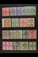 POSTAGE DUES 1914-61 USED BLOCKS OF FOUR COLLECTION - Great Looking Lot With A Wide Range Of Values, We See 1914-22 1d,  - Non Classés