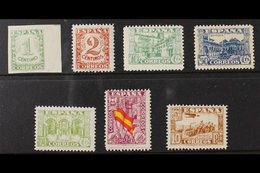 NATIONALIST ISSUES 1936-37 Complete Set (SG 868/74, Michel 757/63), Fine Mint, Fresh. (7 Stamps) For More Images, Please - Other & Unclassified