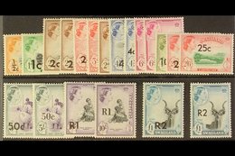 1961 New Currency Surcharges Set, SG 65/77a, Plus Some Additional Listed Surcharge Types To 2R On £1, Never Hinged Mint. - Swaziland (...-1967)