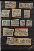 RAILWAY LOCAL STAMPS USED ON PIECES STATENS JARNVAGAR (SJ) 1930's Interesting Collection Of Various Railway Stamps Fine  - Andere & Zonder Classificatie