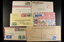 POSTAL HISTORY ACCUMULATION Majority Is Commercial Mail From KGVI / Early QEII Period, We Note 1942 Censored Cover To Ne - Trinidad Y Tobago