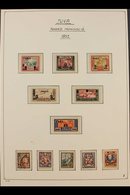 1927-1936 ALL DIFFERENT COLLECTION In Hingeless Mounts On Leaves, Mint & Used, Includes 1932 Opts Set NHM, 1934 Postage  - Tuva