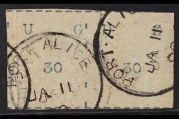 1895 30 (c.) Black Wide Stamp, SG 3, Used PAIR Cancelled Port Alice Cds's. A Couple Of The Usual Typewriter Puncture Poi - Uganda (...-1962)