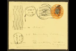AMERICAN SAMOA GB POSTAL STATIONERY USED IN - 1921 (30 June) 2d Envelope Addressed To England With "PAGO PAGO / SAMOA" M - Sonstige & Ohne Zuordnung