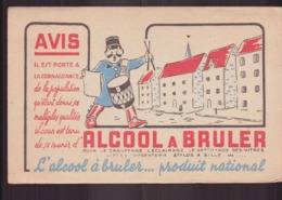 Buvard ( 21 X 13.5 Cm ) "  L'Alcool à Brûler " - Produits Ménagers