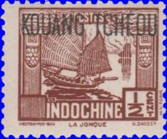 Kouang-Tchéou 1942. ~  YT 141* Par 2 - 1/2 C. Jonque - Altri & Non Classificati