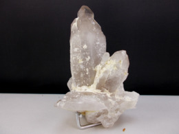 QUARTZ LAITEUX ET ENFUME   (groupe) 9, X 6 CM ROSIA MONTANA ROUMANIE - Minéraux