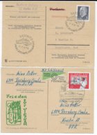 1964/1970 - MARITIME - DDR SCHIFFSPOST !  - 2 CARTES VOYAGEES Par BATEAU - Posta Marittima