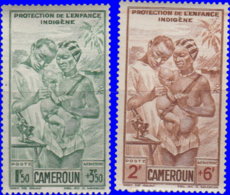 Cameroun Aérien 1942. ~  A 19 à 20* - Protection De L'enfance - Poste Aérienne