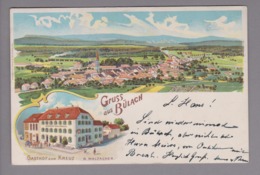 AK CH ZH Bülach 1900-05-12 Litho Gasthof Kreuz Marke Fehlt - Bülach