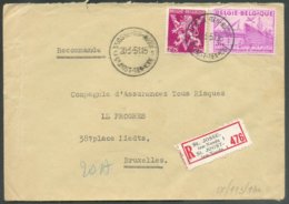 Lettre Recommandée De St JOSSE Ten NOODE Du 20 Mars 1951 Vers Bruxelles.  - 14793 - Covers & Documents