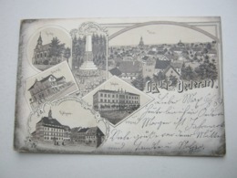 OEDERAN, Bahnhof , Schule ,Schöne Karte Um 1898 - Oederan