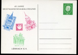 Bund PP18 B2/004b  BAUWERKE BASEL PARIS BERLIN 1959  NGK 8,00 € - Cartoline Private - Nuovi