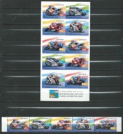 Australia 2004 Australian Heroes Of Grand Prix Racing.Sport/Motorcycle.strip. Stamps And Booklet - MNH.Mint - Neufs