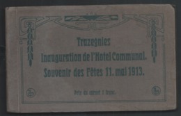 +++ Carnet De 14 CPA - TRAZEGNIES - Inauguration De L'Hôtel Communal - Souvenir Des Fêtes Mai 1913 - Nels  // - Courcelles