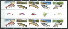 Australia 2003 Fish.Fishing In Australia. Lighthouses. Block Of 10 With Decorative Labels MNH - Mint Stamps