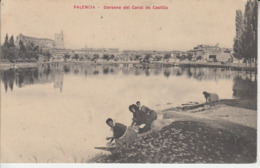 PALENCIA - Darsena Del Canal De Castilla ( Lavoir Laveuses Lavandières ) PRIX FIXE - Palencia