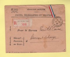 Poste Aux Armees 166 - 3e Division D Infanterie Coloniale 15-3-1940 - Destination Bureau D Echange Mandats Paris Caisse - Guerra Del 1939-45