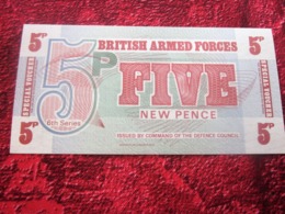 BRITISH ARMED FORCES BANK (BANKNOTE) 5 New Pence Uncirculated Banknote BILLET DE BANQUE - Forze Armate Britanniche & Docuementi Speciali