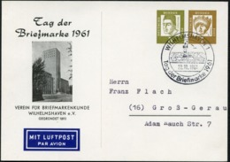Bund PP25 C2/001a RATHAUS WILHEMLSHAVEN 1961  NGK 18,00 € - Postales Privados - Usados