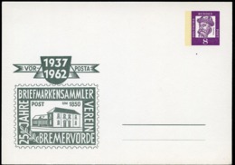 Bund PP27 C2/001-I POST 1850 BREMERVÖRDE 1962  NGK 10,00 € - Privé Postkaarten - Ongebruikt