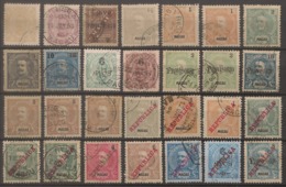 Macau Portugal China Chine 1893 To 1915 - D. Carlos I - Very Good Lot Of 28 Stamps - Used / Usados - Usati