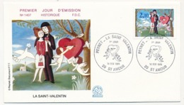 2 Enveloppes FDC - PEYNET - La Saint Valentin - Oblitérations 36 St Valentin Et 39 St Amour - 14 Février 1985 - 1980-1989