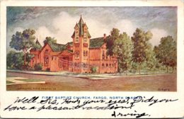 North Dakota Fargo First Baptist Church 1905 - Fargo