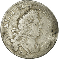 Monnaie, France, Louis XIV, 4 Sols Aux 2 L, 1694, Reims, B+, Gadoury:106 - 1643-1715 Louis XIV Le Grand