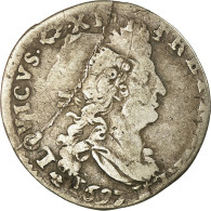 Monnaie, France, Louis XIV, 4 Sols Aux 2 L, 1697, La Rochelle, B+, Gadoury:106 - 1643-1715 Lodewijk XIV De Zonnekoning