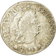 Monnaie, France, Louis XIV, 4 Sols Aux 2 L, 1694, Rouen, TB+, Gadoury:106 - 1643-1715 Louis XIV Le Grand