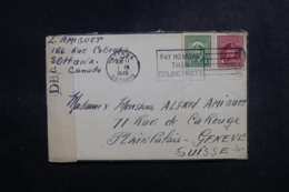 CANADA - Enveloppe De Ottawa Pour La Suisse En 1945 Avec Contrôle Postal - L 47868 - Covers & Documents