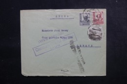 ESPAGNE - Cachets De Censures Sur Enveloppe Pour La Suisse En 1937 - L 47891 - Republikeinse Censuur