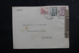 ESPAGNE - Enveloppe De Barcelone Pour La Suisse En 1943 Avec Contrôle Postal - L 47894 - Bolli Di Censura Nazionalista