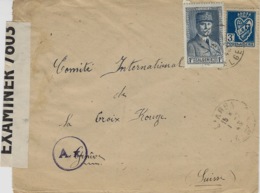 1943- Enveloppe De L'ARBA  / ALGER Affr . 4 F Dont N°168  Avec Censure Américaine - Lettres & Documents