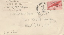 1945- Env.  D'un Soldat Américain Affr. 6 Cents  De L'AP O  789 De LA SENIA ( Oran ) - Lettres & Documents