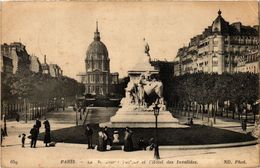 CPA PARIS 7e-Le Monument Pasteur Et L'Hótel Des Invalides (327558) - Statues